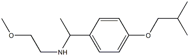 (2-methoxyethyl)({1-[4-(2-methylpropoxy)phenyl]ethyl})amine 结构式