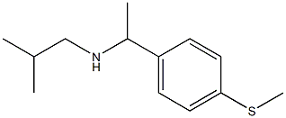 (2-methylpropyl)({1-[4-(methylsulfanyl)phenyl]ethyl})amine 结构式