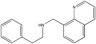 (2-phenylethyl)(quinolin-8-ylmethyl)amine 结构式