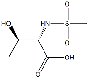 (2S,3R)-3-hydroxy-2-[(methylsulfonyl)amino]butanoic acid 结构式