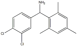 (3,4-dichlorophenyl)(2,4,6-trimethylphenyl)methanamine 结构式