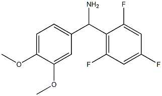 (3,4-dimethoxyphenyl)(2,4,6-trifluorophenyl)methanamine 结构式