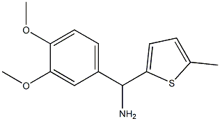 (3,4-dimethoxyphenyl)(5-methylthiophen-2-yl)methanamine 结构式