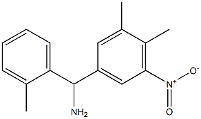 (3,4-dimethyl-5-nitrophenyl)(2-methylphenyl)methanamine 结构式