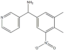 (3,4-dimethyl-5-nitrophenyl)(pyridin-3-yl)methanamine 结构式