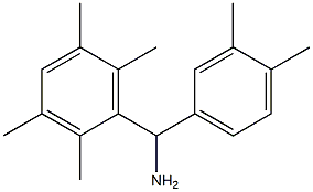 (3,4-dimethylphenyl)(2,3,5,6-tetramethylphenyl)methanamine 结构式
