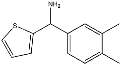 (3,4-dimethylphenyl)(thiophen-2-yl)methanamine 结构式