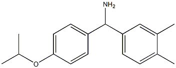 (3,4-dimethylphenyl)[4-(propan-2-yloxy)phenyl]methanamine 结构式