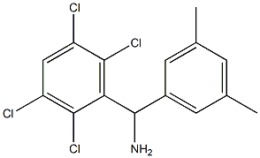 (3,5-dimethylphenyl)(2,3,5,6-tetrachlorophenyl)methanamine 结构式