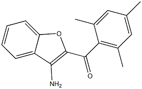 (3-amino-1-benzofuran-2-yl)(mesityl)methanone 结构式