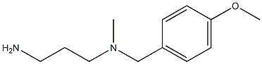 (3-aminopropyl)[(4-methoxyphenyl)methyl]methylamine 结构式