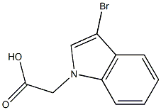(3-bromo-1H-indol-1-yl)acetic acid 结构式