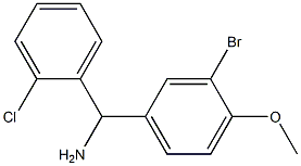 (3-bromo-4-methoxyphenyl)(2-chlorophenyl)methanamine 结构式
