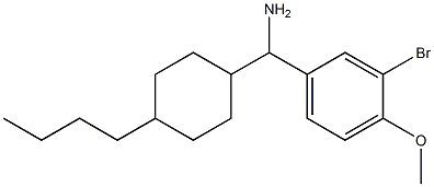 (3-bromo-4-methoxyphenyl)(4-butylcyclohexyl)methanamine 结构式