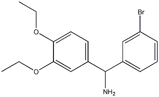 (3-bromophenyl)(3,4-diethoxyphenyl)methanamine 结构式