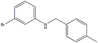 (3-bromophenyl)(4-methylphenyl)methylamine 结构式