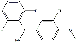 (3-chloro-4-methoxyphenyl)(2,6-difluorophenyl)methanamine 结构式