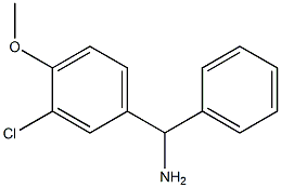 (3-chloro-4-methoxyphenyl)(phenyl)methanamine 结构式