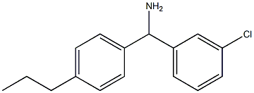 (3-chlorophenyl)(4-propylphenyl)methanamine 结构式