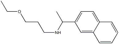 (3-ethoxypropyl)[1-(naphthalen-2-yl)ethyl]amine 结构式