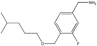 (3-fluoro-4-{[(4-methylpentyl)oxy]methyl}phenyl)methanamine 结构式