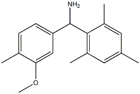 (3-methoxy-4-methylphenyl)(2,4,6-trimethylphenyl)methanamine 结构式