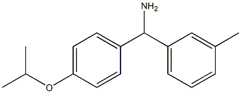 (3-methylphenyl)[4-(propan-2-yloxy)phenyl]methanamine 结构式