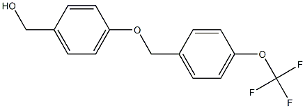 (4-{[4-(trifluoromethoxy)phenyl]methoxy}phenyl)methanol 结构式