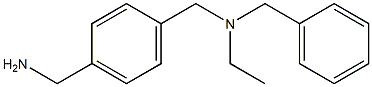 (4-{[benzyl(ethyl)amino]methyl}phenyl)methanamine 结构式