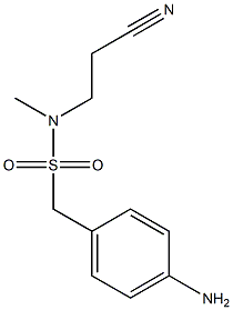 (4-aminophenyl)-N-(2-cyanoethyl)-N-methylmethanesulfonamide 结构式