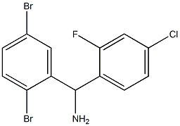 (4-chloro-2-fluorophenyl)(2,5-dibromophenyl)methanamine 结构式