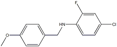 (4-chloro-2-fluorophenyl)(4-methoxyphenyl)methylamine 结构式