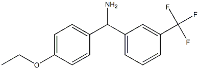 (4-ethoxyphenyl)[3-(trifluoromethyl)phenyl]methanamine 结构式