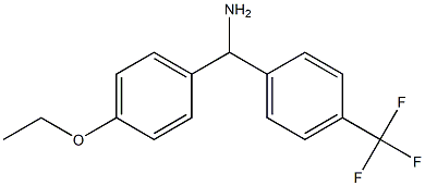 (4-ethoxyphenyl)[4-(trifluoromethyl)phenyl]methanamine 结构式