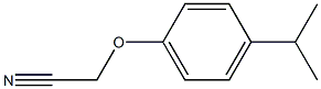 (4-isopropylphenoxy)acetonitrile 结构式