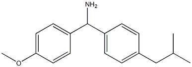 (4-methoxyphenyl)[4-(2-methylpropyl)phenyl]methanamine 结构式