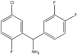 (5-chloro-2-fluorophenyl)(3,4-difluorophenyl)methanamine 结构式