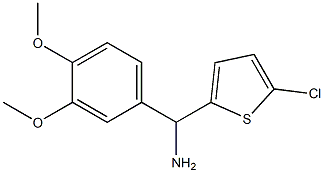 (5-chlorothiophen-2-yl)(3,4-dimethoxyphenyl)methanamine 结构式