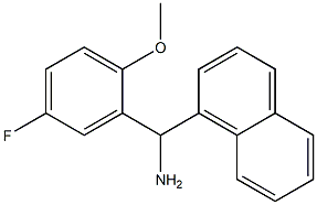 (5-fluoro-2-methoxyphenyl)(naphthalen-1-yl)methanamine 结构式