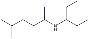 (5-methylhexan-2-yl)(pentan-3-yl)amine 结构式