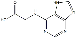 (7H-purin-6-ylamino)acetic acid 结构式