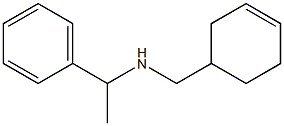 (cyclohex-3-en-1-ylmethyl)(1-phenylethyl)amine 结构式