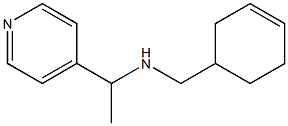 (cyclohex-3-en-1-ylmethyl)[1-(pyridin-4-yl)ethyl]amine 结构式
