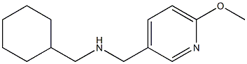 (cyclohexylmethyl)[(6-methoxypyridin-3-yl)methyl]amine 结构式