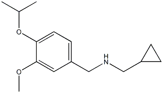 (cyclopropylmethyl)({[3-methoxy-4-(propan-2-yloxy)phenyl]methyl})amine 结构式