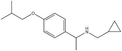 (cyclopropylmethyl)({1-[4-(2-methylpropoxy)phenyl]ethyl})amine 结构式