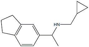 (cyclopropylmethyl)[1-(2,3-dihydro-1H-inden-5-yl)ethyl]amine 结构式
