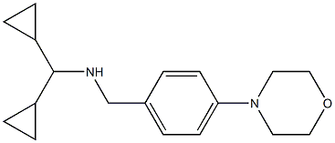 (dicyclopropylmethyl)({[4-(morpholin-4-yl)phenyl]methyl})amine 结构式