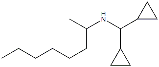(dicyclopropylmethyl)(octan-2-yl)amine 结构式