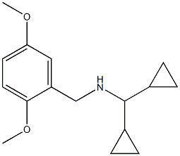 (dicyclopropylmethyl)[(2,5-dimethoxyphenyl)methyl]amine 结构式